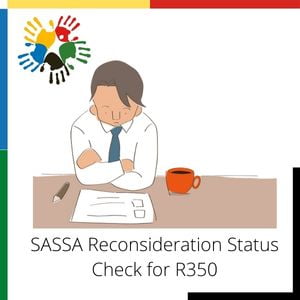 SASSA Reconsideration Status Check for R350