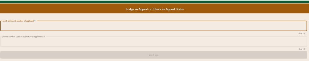 sassa appeal status form